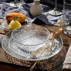 100 Pack Silver Plastic Plates - 6 Inch Hammered Silver Rimmed Sturdy, Durable And Extra Heavy duty Silver, alternate view 2