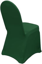 100 Pack Stretch Spandex Banquet Chair Covers - Hunter Green, Wedding Slip, Premium Quality, alternate view 5