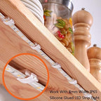 100 Pack Strip Light Clips LED Strip Light Mounting Clip for 8-10mm IP20/65, alternate view 6