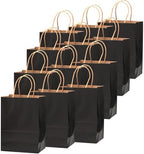 100-Packs Black Paper Gift Bags with Handles Bulk Assorted Sizes(33pcs Large 13", 33pcs Medium 11", 34pcs Small, alternate