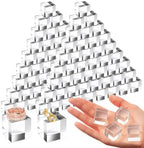 100 Pcs 1 X 1 X 1 Inch Acrylic Blocks, Clear Square Acrylic Cube in 1 X 1 X 1 Inch in Clear