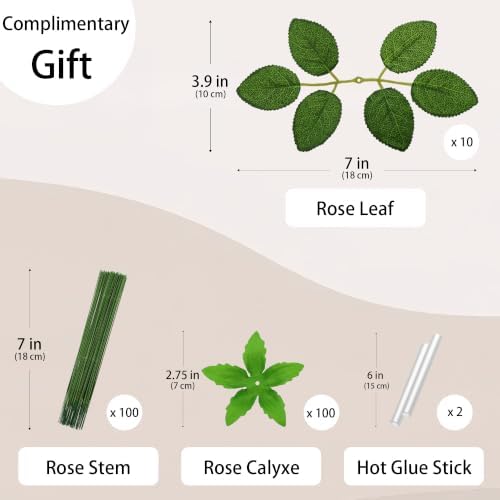 100 Pcs 3 in Large Artificial Rose Head Bulk (4-Tone Blue Green), alternate view 3