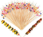 100 Pcs 8 Inch Long Pearl Skewers Cocktail Picks, Party Favors in Multicolor