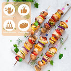 100 Pcs 8 Inch Long Pearl Skewers Cocktail Picks, Party Favors in Multicolor, alternate view 4