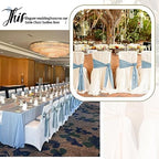 100 Pcs Dusty Blue Satin Chair Sashes Ties, 7×108inch in 7×108inch, alternate view 7