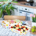100 Pcs Easter Food Trays, Happy Easter Decor Serving Trays, 2 Style Disposable Paper Spring Decor, Large, alternate view 6