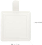 100 Pcs Mini Square Cake Boards, 3.74 x 2.95 Inch White Dessert Bases for Mousse Cakes, Pastries, Cupcakes and, alternate