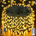 1000 LED 328 FT Christmas Lights, Waterproof Outdoor String With Remote and Timer, 8 Modes Dimmable, Fairy