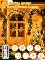 1000 LED 328 FT Christmas Lights, Waterproof Outdoor String With Remote and Timer, 8 Modes Dimmable, Fairy, alternate view 3