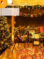 1000 LED 328 FT Christmas Lights, Waterproof Outdoor String With Remote and Timer, 8 Modes Dimmable, Fairy, alternate view 4