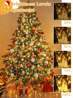 1000 LED 328 FT Christmas Lights, Waterproof Outdoor String With Remote and Timer, 8 Modes Dimmable, Fairy, alternate view 6