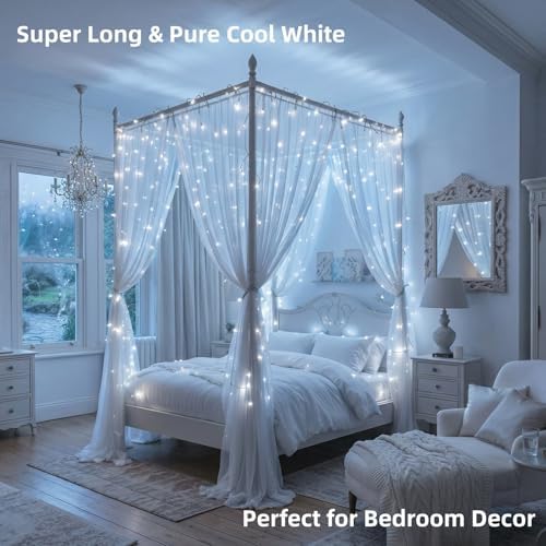 1000 LED White Christmas String Lights Outdoor with Remote, alternate view 2