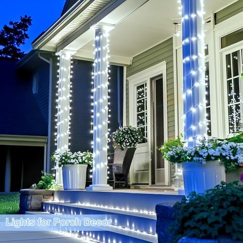 1000 LED White Christmas String Lights Outdoor with Remote, alternate view 4