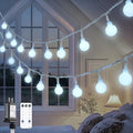 100ft 200 LED White Globe String Lights Indoor Outdoor Waterproof