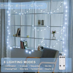 100ft 200 LED White Globe String Lights Indoor Outdoor Waterproof, alternate view 5