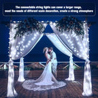 100ft 200 LED White Globe String Lights Indoor Outdoor Waterproof, alternate view 6