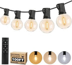 100FT 3 Color in 1 LED String Lights Outdoor Waterproof with Remote
