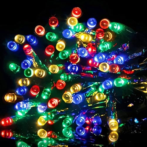 100FT 300 LED Color Changing Christmas Lights, 2 in 1 Warm White & Multi Waterproof Christmas String Lights with, alternate