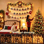 100FT 300LED Outdoor Fairy Lights Plug in Warm White Christmas Decor, alternate view 3