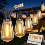 100FT Outdoor String Lights, IP45 Waterproof Patio Lights LED ST38