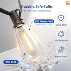 100FT Outdoor String Lights ST38 LED with APP Control Waterproof, alternate view 5