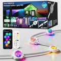 100ft Permanent Outdoor Lights Pro, 60 RGBCW+IC LED String Light Cuttable in Classic White