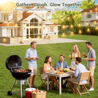 100FT Solar Outdoor String Lights with 36+2 Edison Shatterproof Waterproof Bulbs, 2200K Commercial Grade Patio, alternate