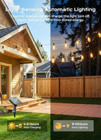 100FT Solar String Lights Outdoor, 31+2 Shatterproof LED Lights, alternate view 4