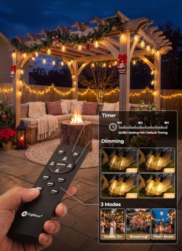 100FT Solar String Lights Outdoor, 31+2 Shatterproof LED Lights, alternate view 5