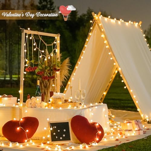 100ft Warm White Globe String Lights Indoor Outdoor Waterproof with Remote, alternate view 3