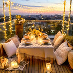 100ft Warm White Globe String Lights Indoor Outdoor Waterproof with Remote, alternate view 4