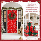 100FT x 54IN Christmas White Snowflake Tablecloth Roll with Cutter Box, alternate view 5