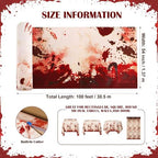 100FT x 54IN Halloween Bloody Print Plastic Tablecloth Roll with Cutter Box, alternate view 7