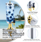 100oz/3.2 qt Drink Dispenser with Leak-Proof Spigot & Ice Core, alternate view 3