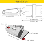 100Pack Two Fixation LED Strip Light Holder Clips for 10-17mm Width IP67/68, alternate view 3
