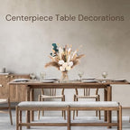 100pcs Artificial Flowers Arrangement With Vase, Dining Table Centerpiece, alternate view 4
