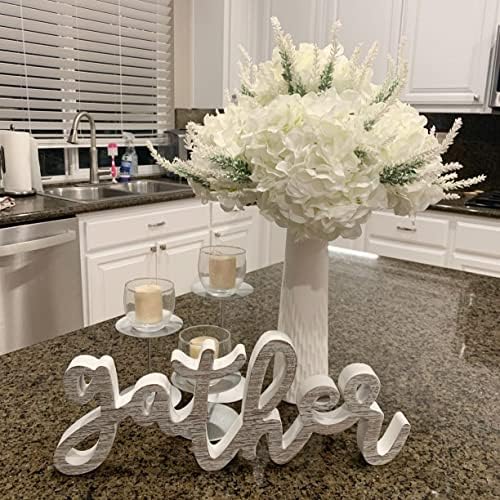 100PCS Artificial Hydrangea Flowers, Fake Flowers Silk Hydrangea Full Flowers Heads with Stems for Wedding Home, alternate