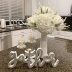 100PCS Artificial Hydrangea Flowers, Fake Flowers Silk Hydrangea Full Flowers Heads with Stems for Wedding Home, alternate