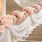 100PCS Artificial Hydrangea Flowers, Fake Flowers Silk Hydrangea Full Flowers Heads with Stems for Wedding Home, alternate