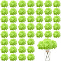 100PCS Artificial Hydrangea Flowers, Fake Flowers Silk Hydrangea Full Flowers Heads with Stems for Wedding Home