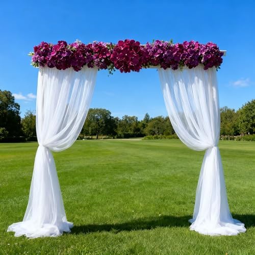 100PCS Artificial Hydrangea Flowers, Fake Flowers Silk Hydrangea Full Flowers Heads with Stems for Wedding Home, alternate