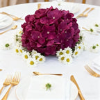 100PCS Artificial Hydrangea Flowers, Fake Flowers Silk Hydrangea Full Flowers Heads with Stems for Wedding Home, alternate