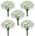 100Pcs Babys Breath Artificial Flowers-Gypsophila Babys Breath Flowers Artificial Bulk-White Real Touch Fake