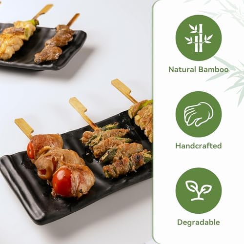 100PCS Cocktail Picks, Fancy Toothpicks for Appetizers, Decorative Skewers for Appetizers Drinks Party Fruit, alternate view