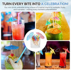 100PCS Cocktail Picks, Fancy Toothpicks for Appetizers, Decorative Skewers for Appetizers Drinks Party Fruit, alternate view