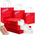 100PCS Gift Bag with Handles Bulk Red Paper Bags Assorted Sizes(33pcs Large 13",33pcs Medium 11",34pcs Small 8")