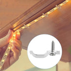 100Pcs Strip Light Mounting Brackets, Outdoor LED Strip Light Mounting Clips, alternate view 4