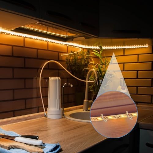 100Pcs Strip Light Mounting Brackets, Outdoor LED Strip Light Mounting Clips, alternate view 6