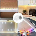 100Pcs Strip Light Mounting Brackets, Outdoor LED Strip Light Mounting Clips, alternate view 7