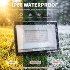 100W Red LED Flood Light Outdoor 2 Pack, Plug in Flood Lights with IP66 Waterproof, 120° Wide Beam, 180°, alternate view 3